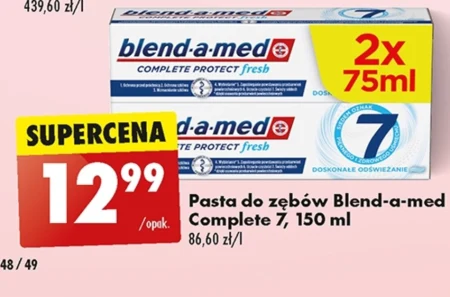 Blend-a-med 3D White Classic Fresh Pasta do zębów 2 x 75 ml 2 w 1
