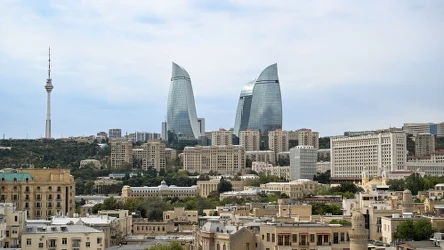 Panorama Baku, stolicy Azerbejdżanu
