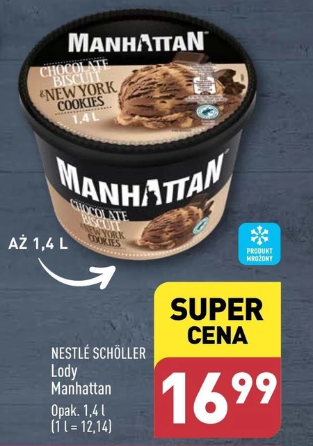 Manhattan Lody bananowe i czekoladowe 1400 ml