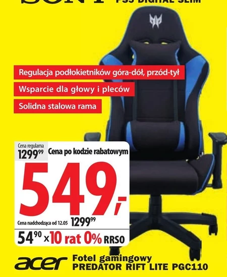 Fotel gamingowy Acer