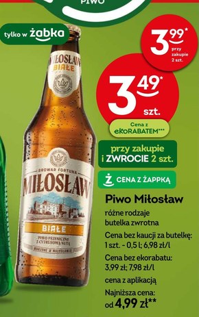 Piwo Miłosław niska cena