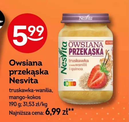 NesVita Owsiana przekąska figa siemię lniane 190 g
