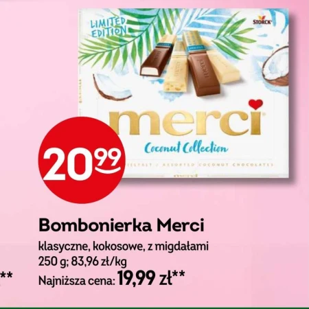 merci Coconut Collection 4 rodzaje kokosowych specjałów czekoladowych 250 g