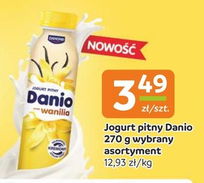Danio Jogurt pitny smak wanilia 270 g niska cena