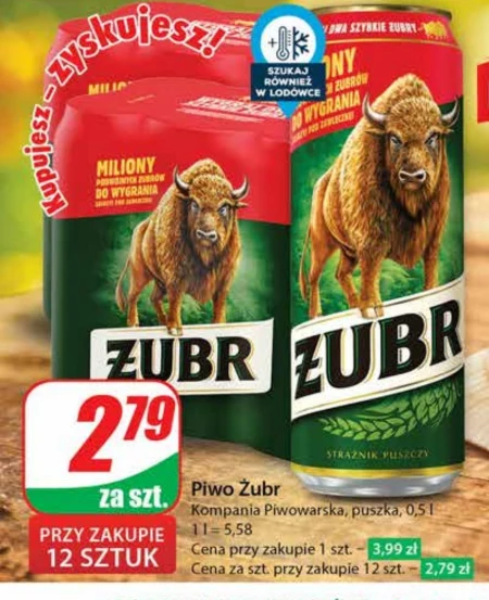 Żubr Piwo jasne 500 ml