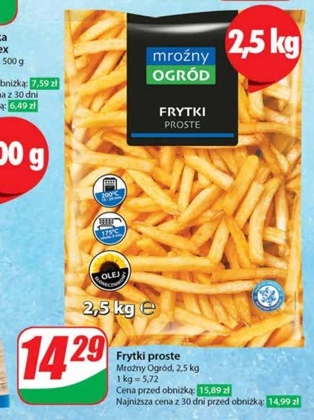 Frytki Mroźny ogród