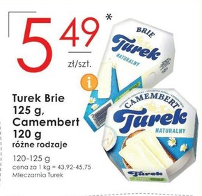 Turek Brie naturalny 125 g niska cena