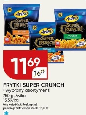 Aviko Super Crunch Julienne Bardzo chrupiące i cienkie frytki 750 g niska cena