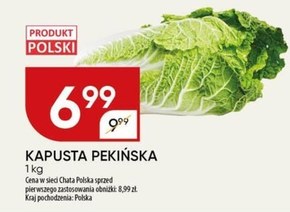 Kapusta pekińska Chata polska niska cena