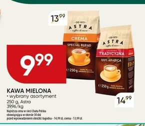 Astra Kawa palona drobno mielona łagodna tradycyjna 250 g niska cena