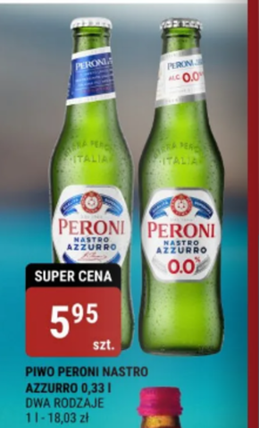 Peroni Nastro Azzurro Piwo jasne 330 ml niska cena
