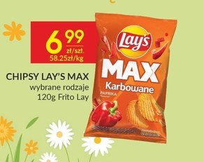 Lay's Max Chipsy ziemniaczane karbowane o smaku papryki 120 g niska cena