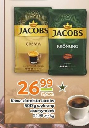 Jacobs Krönung Kawa ziarnista 500 g niska cena