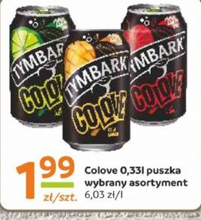 Tymbark Colove Gazowany napój owocowy cola mango 330 ml niska cena
