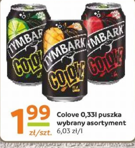 Tymbark Colove Gazowany napój owocowy cola mango 330 ml