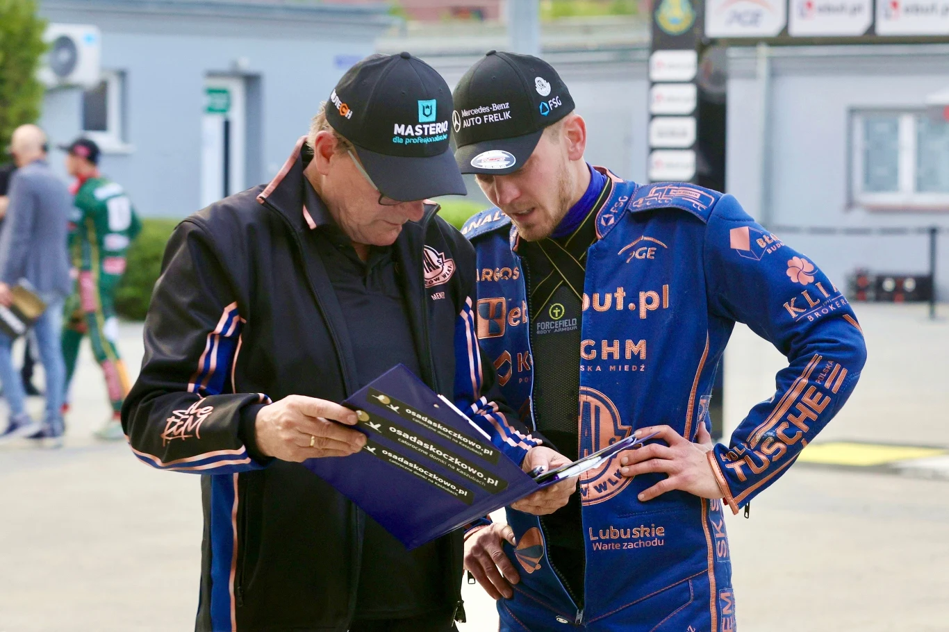 Stanisław Chomski z Szymonem Woźniakiem.