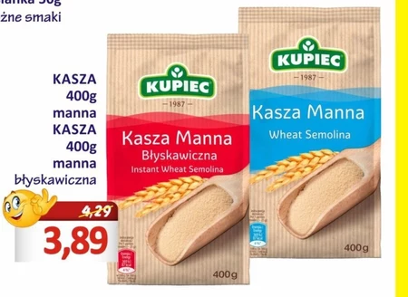 Kupiec Kasza manna błyskawiczna 400 g
