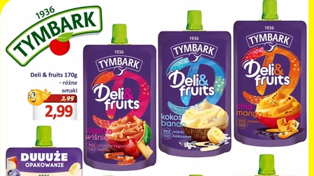 Tymbark Deli&Fruits Mus wieloowocowy chia mango 170 g