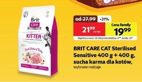Karma dla kota Brit Care niska cena