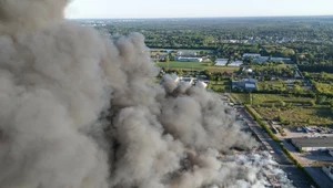 Pożar hali Marywilska w Warszawie