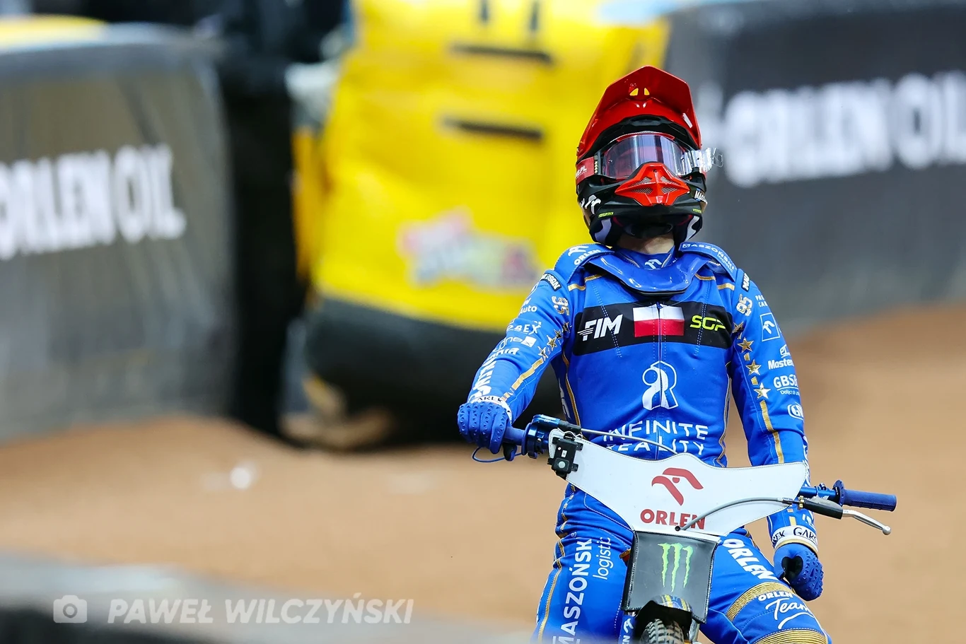 Bartosz Zmarzlik w Grand Prix na PGE Narodowym. Bartosz Zmarzlik w Grand Prix na PGE Narodowym.