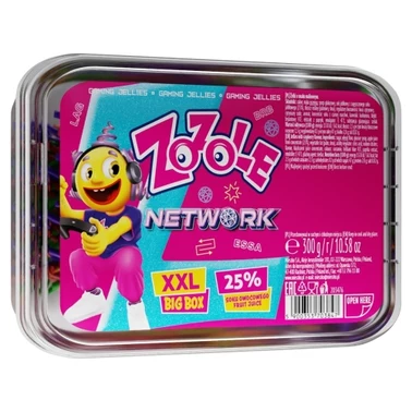 Zozole Network XXL Żelki o smaku malinowym 300 g - 0