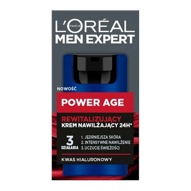 L'Oréal Paris Men Expert Power Age Rewitalizujący krem nawilżający 24h 50 ml - 0
