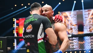Arkadiusz Wrzosek z Arturem Szpilką po walce na XTB KSW 94