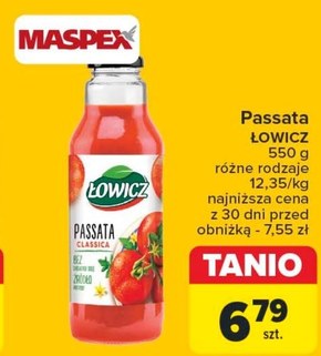 Łowicz Passata Classica Przecier pomidorowy 680 g niska cena