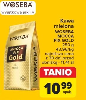 Woseba Mocca Fix Gold Kawa palona mielona 250 g niska cena