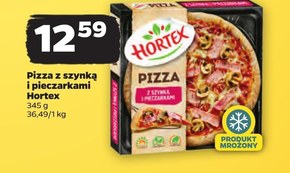 Hortex Pizza z szynką i pieczarkami 345 g niska cena