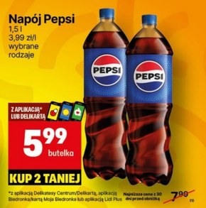 Pepsi-Cola Napój gazowany 1,5 l niska cena