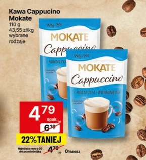 Mokate Cappuccino z magnezem i witaminą B6 110 g niska cena