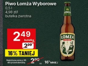 Piwo Łomża niska cena