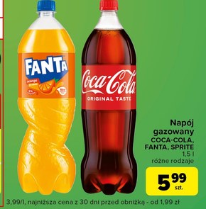 Coca-Cola Napój gazowany 1,5 l niska cena