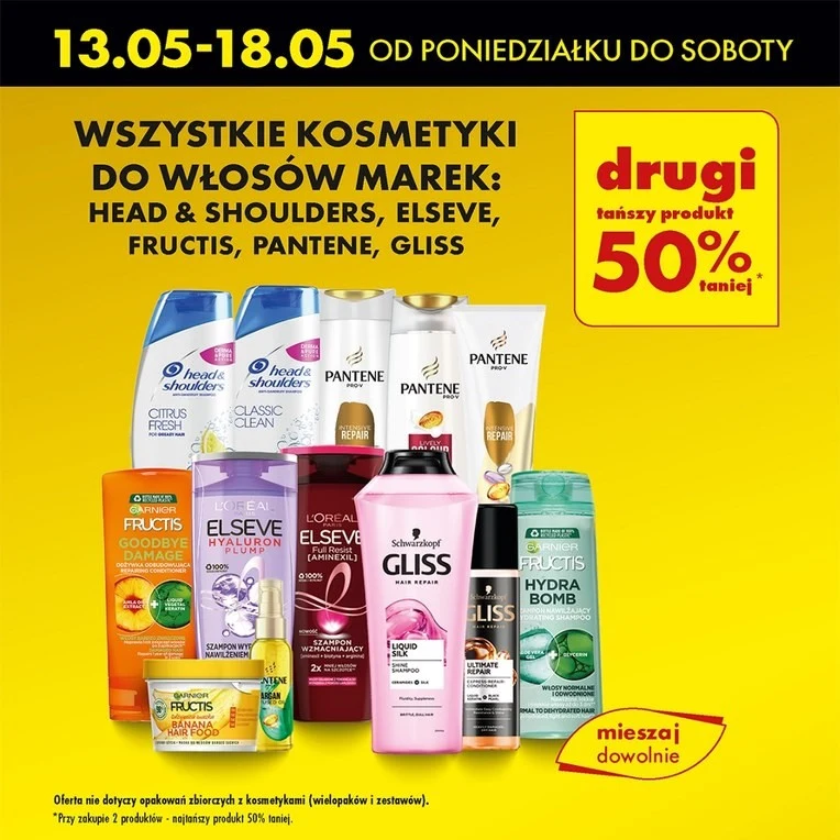 Biedronka obniża cenę kosmetyków do włosów! 