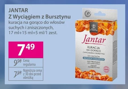 Kuracja do włosów Jantar