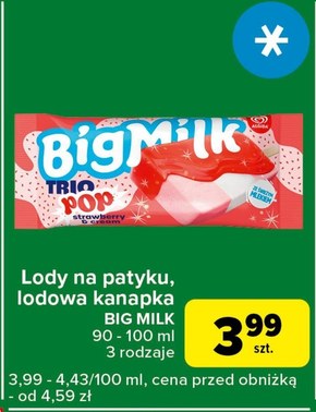 Kanapka lodowa Big Milk niska cena