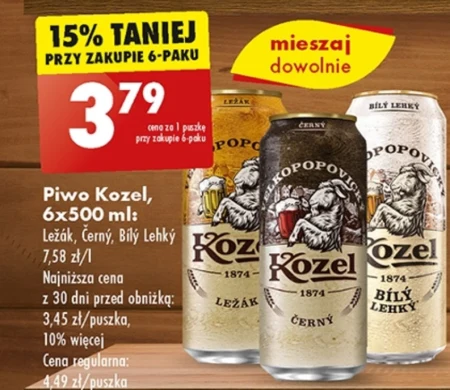 Kozel Černý Piwo ciemne 500 ml