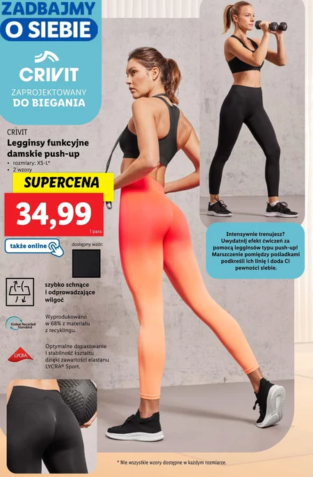 Legginsy damskie Crivit