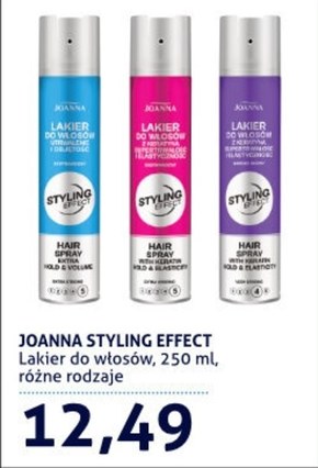 Joanna Styling Effect Lakier do włosów ekstramocny 250 ml niska cena