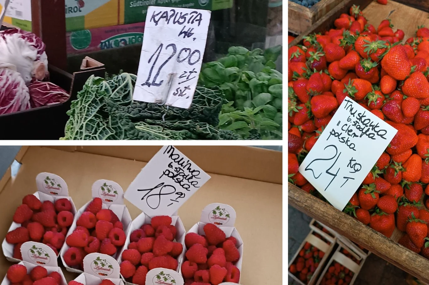 Ceny nowalijek na krakowskim Starym Kleparzu