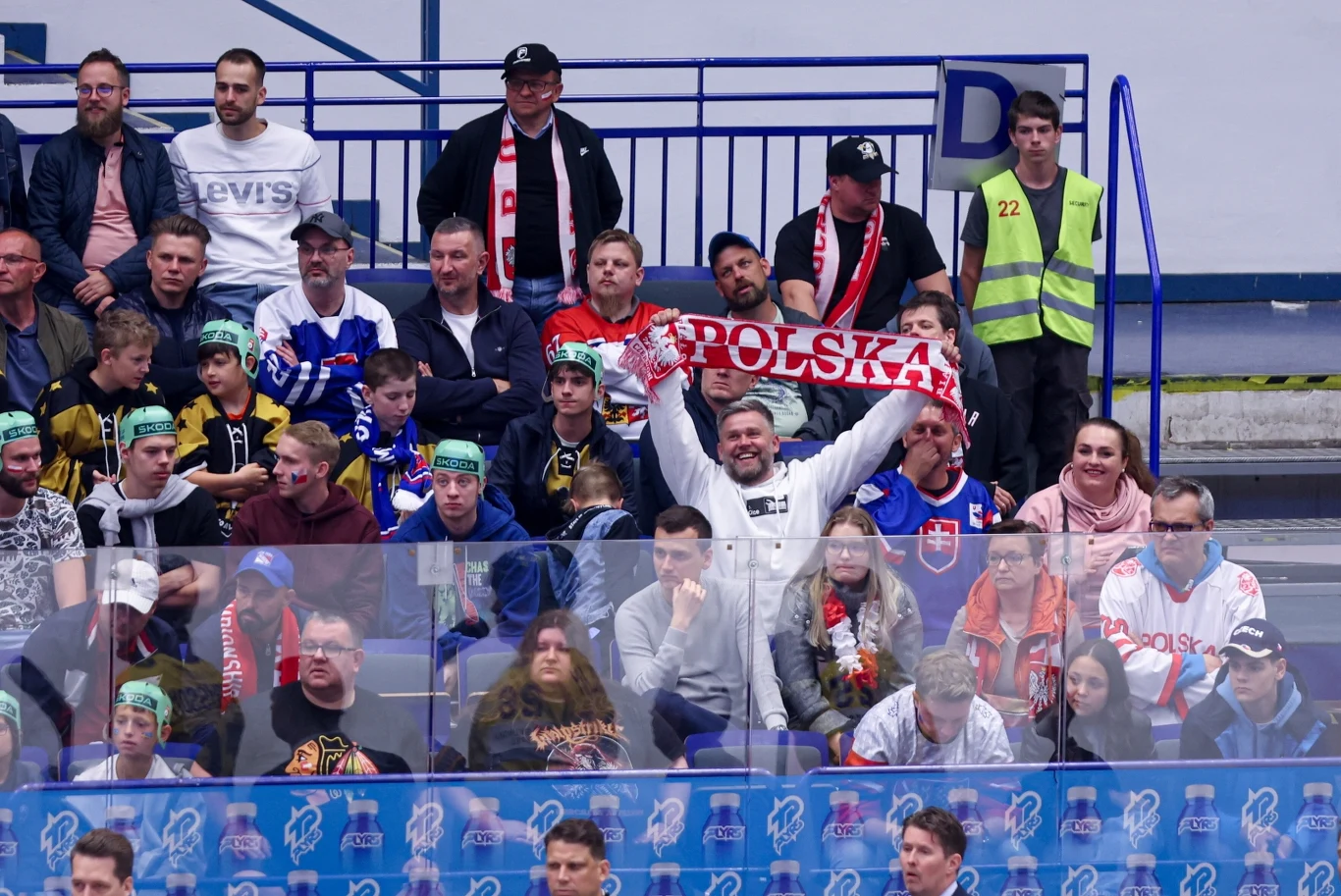 Kibice podczas meczu Polaków