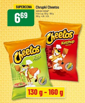 Cheetos Chrupki kukurydziane o smaku pizzy 160 g niska cena