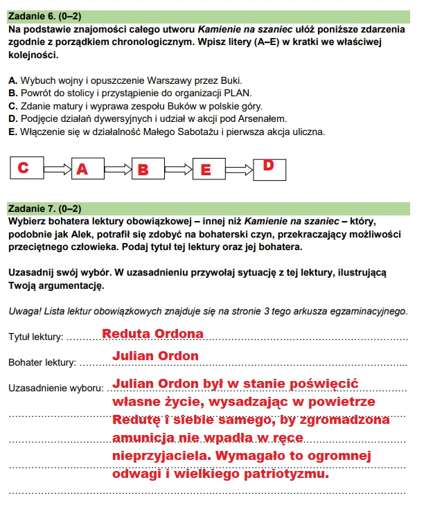 Egzamin ósmoklasisty 2024: Język polski. Arkusz CKE i odpowiedzi - strona 8 Egzamin ósmoklasisty 2024: Język polski. Arkusz CKE i odpowiedzi - strona 8