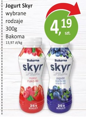 Bakoma Jogurt pitny typu islandzkiego skyr jagoda borówka amerykańska 300 g niska cena