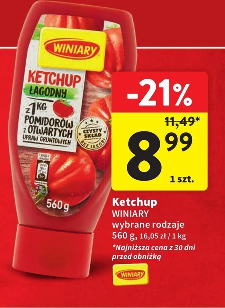 Winiary Ketchup łagodny 560 g