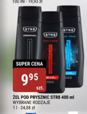 STR8 Live True Odświeżający żel pod prysznic 400 ml niska cena