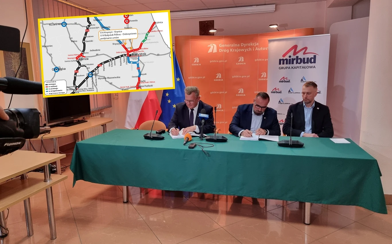 Podpisano umowy na budowę nowych fragmentów dróg S19 i S16 Podpisano umowy na budowę nowych fragmentów dróg S19 i S16
