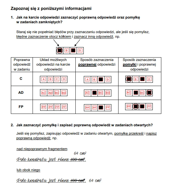 Egzamin ósmoklasisty 2024: Matematyka. Arkusz CKE i odpowiedzi - strona 2 Egzamin ósmoklasisty 2024: Matematyka. Arkusz CKE i odpowiedzi - strona 2